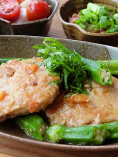 鶏つくねとおくらの生姜あん-レシピのメイン写真