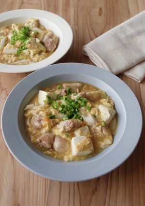 鶏肉と豆腐の卵とじ-レシピのメイン写真