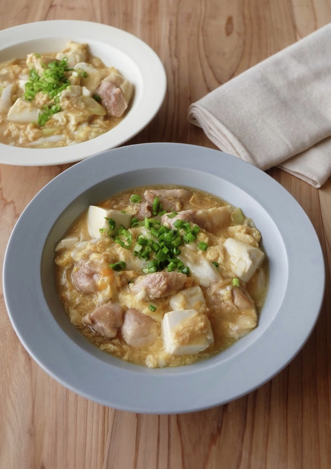 鶏肉と豆腐の卵とじ-レシピのメイン写真