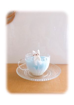 カップのふちにゃん(マシュマロでね)-レシピのメイン写真