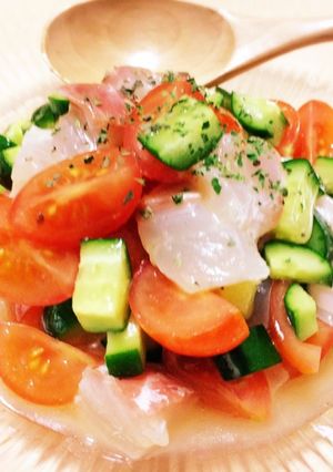 簡単おかず:白身魚と野菜のマリネ-レシピのメイン写真