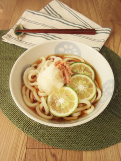 大根おろしとかぼすの冷やしうどん-レシピのメイン写真