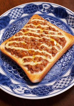 うちの納豆チーズトースト-レシピのメイン写真