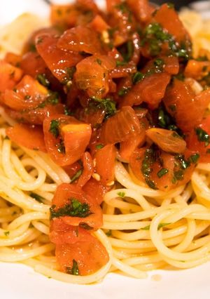 トマトとバジルのさっぱり冷製パスタ-レシピのメイン写真