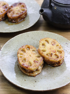 レンコンはさみ照り焼き-レシピのメイン写真