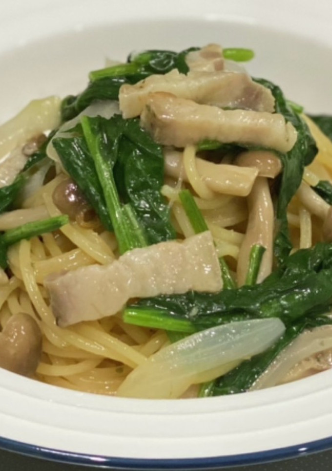 ワンパン 簡単 ほうれん草の和風パスタ-レシピのメイン写真