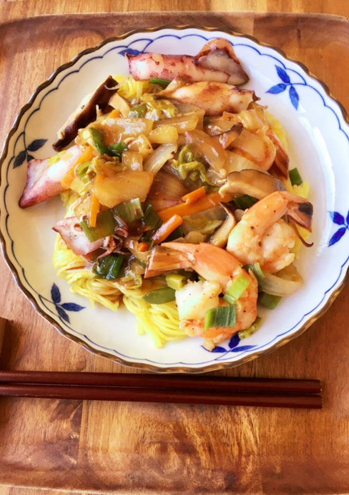 広東風海鮮かた焼きそば-レシピのメイン写真