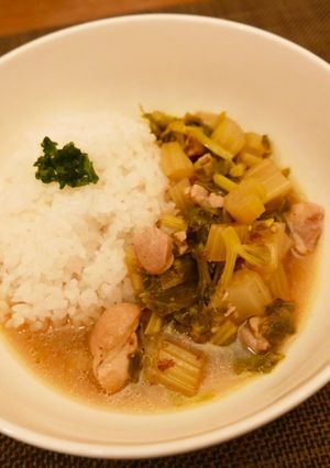セロリと鶏肉のスープごはん-レシピのメイン写真