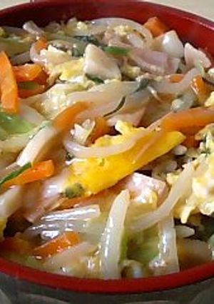 たっぷり野菜の中華あんかけ丼-レシピのメイン写真