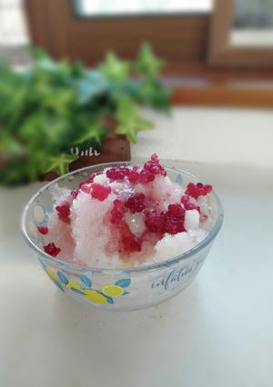 簡単手作りシロップでいちごかき氷-レシピのメイン写真