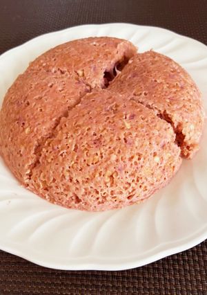 満足感やばいオートミールいちご蒸しパン-レシピのメイン写真