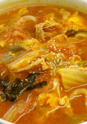 韓国料理☆キムチうどん-レシピのメイン写真