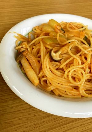 野菜ジュースでベジタブルパスタ-レシピのメイン写真