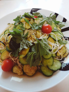 夏野菜のシャカもみそうめん-レシピのメイン写真