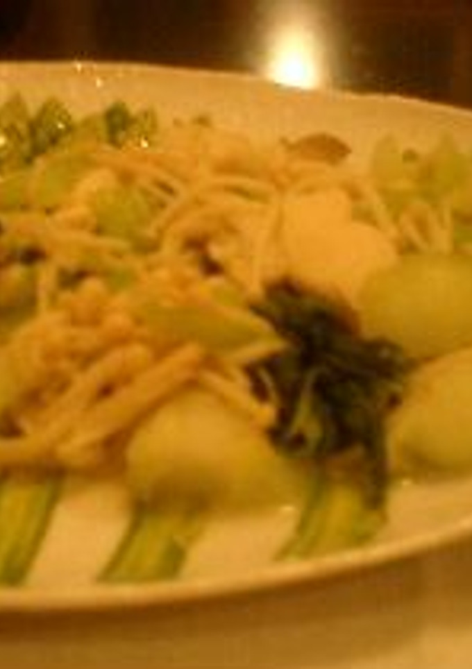 きのことチンゲンサイの塩炒め-レシピのメイン写真