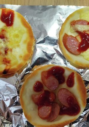 余った餃子の皮でお手軽ピザ-レシピのメイン写真