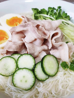 超簡単!冷やし豚しゃぶ塩そうめん!!-レシピのメイン写真