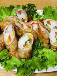 パセリたっぷり彩り豚ロール-レシピのメイン写真