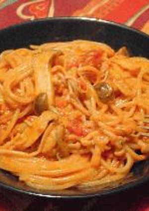 きのこのトマトクリームパスタ-レシピのメイン写真