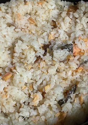 超簡単！シャケ梅ご飯-レシピのメイン写真