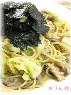 簡単!鶏ササミとキャベツの♡和風パスタ-レシピのメイン写真