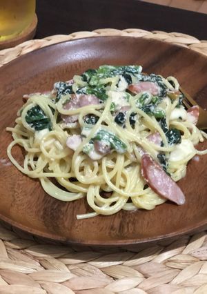 簡単おいしいたらこクリームパスタ-レシピのメイン写真