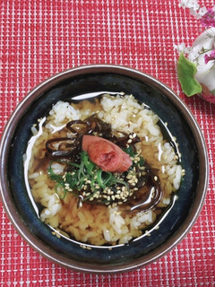 梅、昆布茶漬け♡-レシピのメイン写真