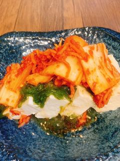 めかぶとキムチの冷奴-レシピのメイン写真