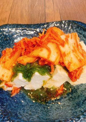 めかぶとキムチの冷奴-レシピのメイン写真