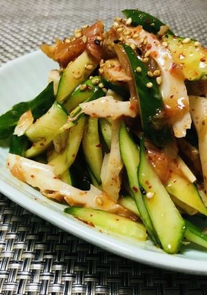 切って混ぜるだけ！ちくわキムチ-レシピのメイン写真
