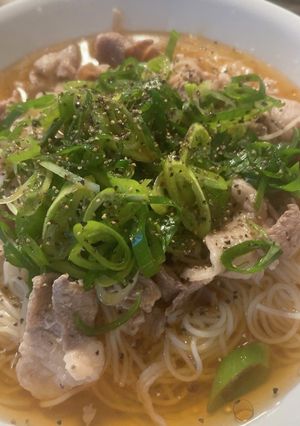 冷やしネギ豚そうめん-レシピのメイン写真
