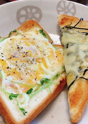 簡単マヨチーズトースト(2種)-レシピのメイン写真