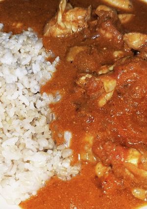 玄米雑穀ご飯で食べるバターチキンカレー-レシピのメイン写真