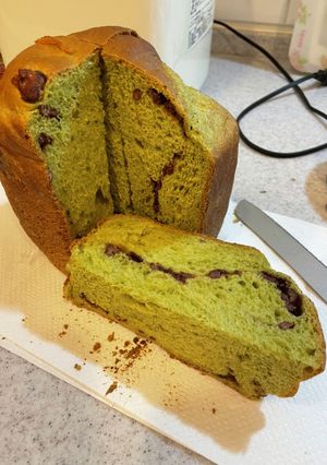 抹茶とあずきのパン-レシピのメイン写真