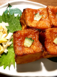 簡単おつまみ 厚揚げ焼き 梅酢トマトダレ-レシピのメイン写真