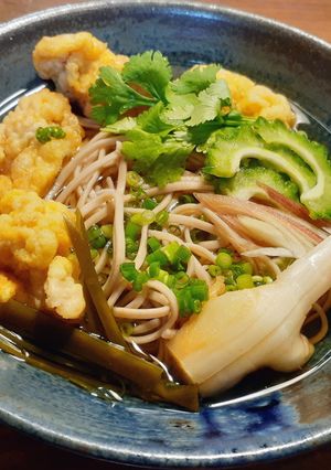 天ぷら冷やし蕎麦 薬味一杯 薄口の返し-レシピのメイン写真