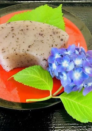 高齢者の夏のおやつに　ゆかり羊羹-レシピのメイン写真