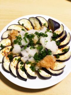 レンジで簡単♫ ナスのおろし添え-レシピのメイン写真