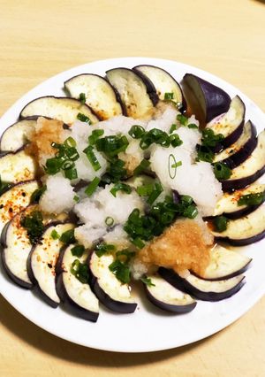 レンジで簡単♫ ナスのおろし添え-レシピのメイン写真