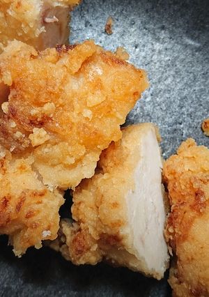 唐揚げ切分け技！清潔、キレイ、洗い物なし-レシピのメイン写真