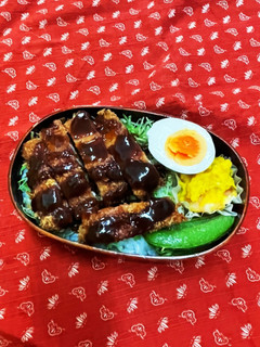 ソースカツ丼弁当-レシピのメイン写真