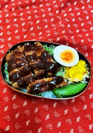 ソースカツ丼弁当-レシピのメイン写真