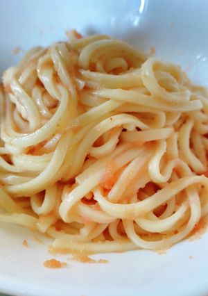 ☆簡単うどんde明太子パスタ風☆-レシピのメイン写真