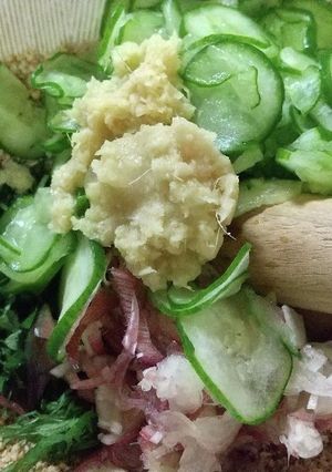 田舎の冷や汁うどん-レシピのメイン写真