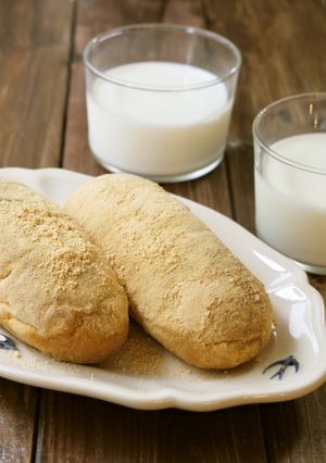 簡単!きなこたっぷり♪揚げパン/給食-レシピのメイン写真