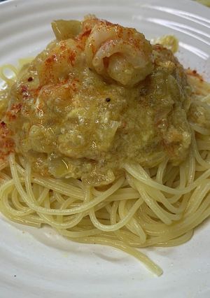 洋風エビチリパスタ-レシピのメイン写真