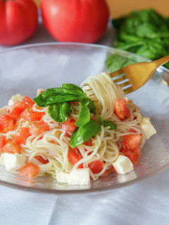 バジルとトマトの冷製パスタ-レシピのメイン写真