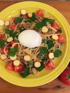 トマトと大葉と納豆のパスタ-レシピのメイン写真