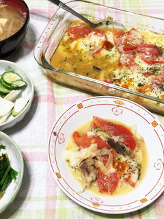 簡単♡いわしとトマトのチーズ焼き-レシピのメイン写真