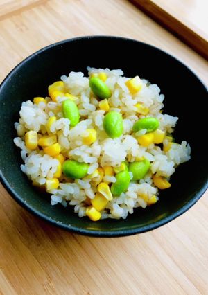 とうもろこしと枝豆のもち麦ごはん-レシピのメイン写真